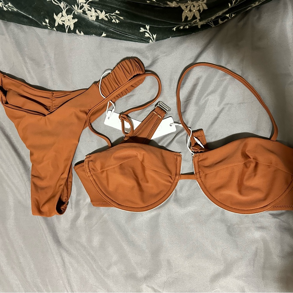 Women's Tan Bikini Set